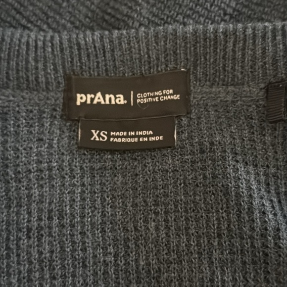 PRANA MILANI HENLEY Merino wool Top Waffle - Picture 5 of 6